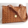 MCM Shopper Medium Heritage Cognac Canvas.