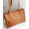 MCM Shopper Medium Heritage Cognac Canvas.