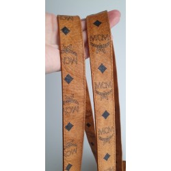 MCM Shopper Medium Heritage Cognac Canvas.