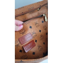 MCM Shopper Medium Heritage Cognac Canvas.