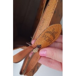 MCM Shopper Medium Heritage Cognac Canvas.