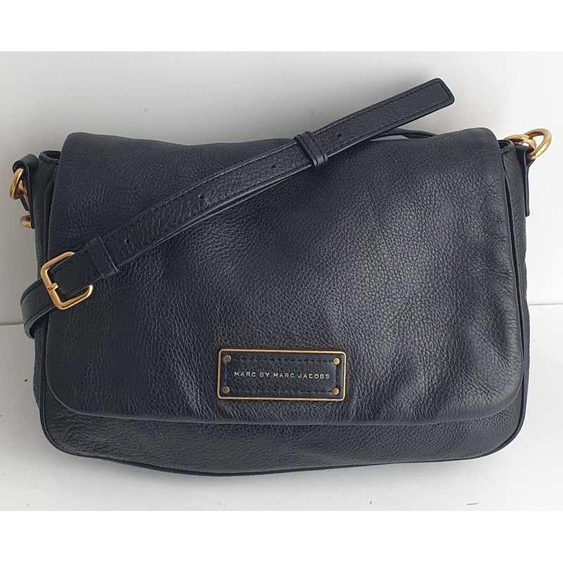 Marc Jacobs Crossbody Tasche Soft Leder Schwarz