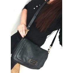 Marc Jacobs Crossbody Tasche Soft Leder Schwarz