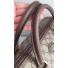 Gucci Boston Handtasche Vintage Braun-Grau Canvas