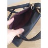 Coach Henkel/Crossbody Tasche Canvas Leder Braun-Schwarz