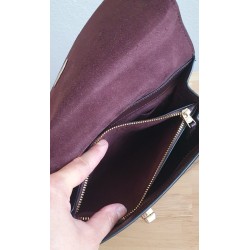 Coach Henkel/Crossbody Tasche Canvas Leder Braun-Schwarz