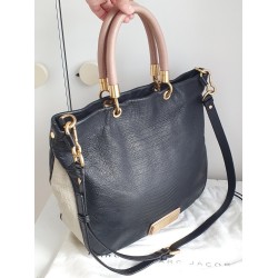 Marc Jacobs Henkel/Umhängetasche Rosa/Schwarz/Beige