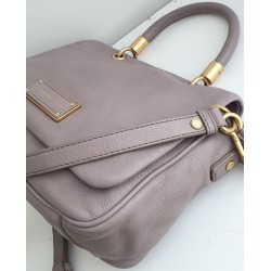 Marc By Marc Jacobs Henkel/Crossbody Tasche Taupe/Rosa Leder