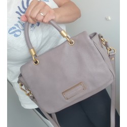 Marc By Marc Jacobs Henkel/Crossbody Tasche Taupe/Rosa Leder