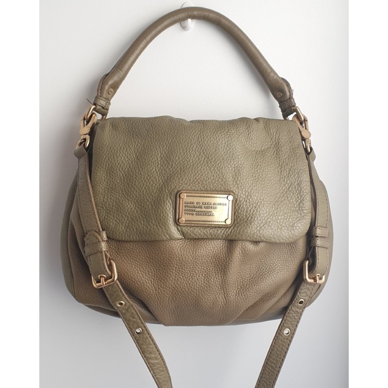 Marc by Marc Jacobs Henkeltasche / Crossbody-Tasche Soft Leder Khaki-Olivgrün
