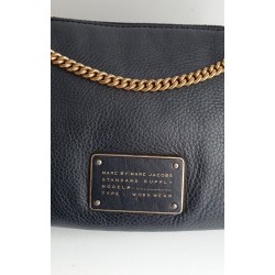 Marc Jacobs Kette Crossbody Tasche Soft Leder Schwarz