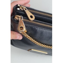 Marc Jacobs Kette Crossbody Tasche Soft Leder Schwarz