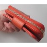 Gucci Portemonnaie Unisex Leder Canvas Braun-Orange