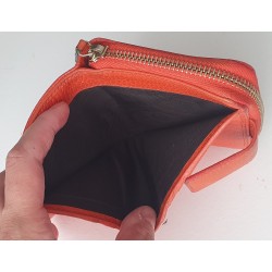 Gucci Portemonnaie Unisex Leder Canvas Braun-Orange