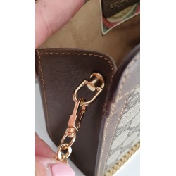 Gucci  Vintage Clutch/Crossbody Tasche Leder Braun