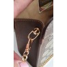 Gucci  Vintage Clutch/Crossbody Tasche Leder Braun