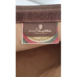 Gucci  Vintage Clutch/Crossbody Tasche Leder Braun