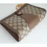Gucci  Vintage Clutch/Crossbody Tasche Leder Braun