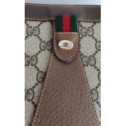 Gucci  Vintage Clutch/Crossbody Tasche Leder Braun