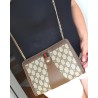 Gucci  Vintage Clutch/Crossbody Tasche Leder Braun