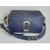 Marc Jacobs Snapshot Tasche aus Leder Navy Blau (Medium)