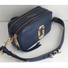 Marc Jacobs Snapshot Tasche aus Leder Navy Blau (Medium)