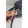 Marc Jacobs Snapshot Tasche aus Leder Navy Blau (Medium)
