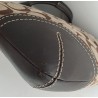 Coach Crossbody Tasche Canvas Leder Braun-Dunkelgrau