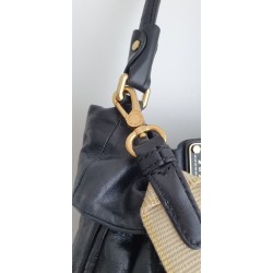Marc by Marc Jacobs Henkelt/Beutel Tasche Soft Leder Schwarz