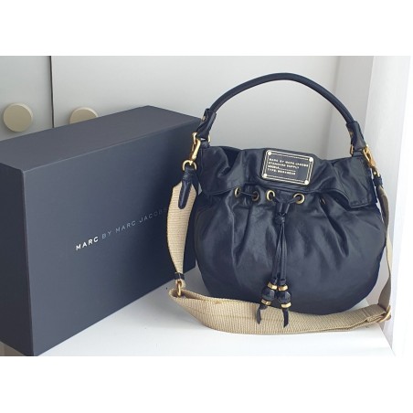 Marc by Marc Jacobs Henkelt/Beutel Tasche Soft Leder Schwarz