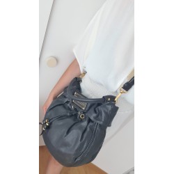 Marc by Marc Jacobs Henkelt/Beutel Tasche Soft Leder Schwarz