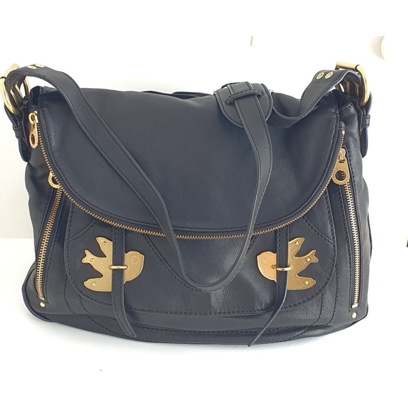Marc by Marc Jacobs Natascha Crossbody Tasche aus Softleder Schwarz