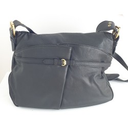 Marc by Marc Jacobs Natascha Crossbody Tasche aus Softleder Schwarz