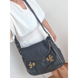 Marc by Marc Jacobs Natascha Crossbody Tasche aus Softleder Schwarz