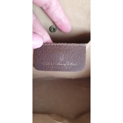 Gucci Vintage Clutch/Crossbody Tasche Leder Braun