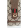 Gucci Vintage Clutch/Crossbody Tasche Leder Braun