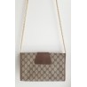 Gucci Vintage Clutch/Crossbody Tasche Leder Braun