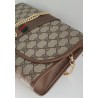 Gucci Vintage Clutch/Crossbody Tasche Leder Braun