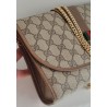 Gucci Vintage Clutch/Crossbody Tasche Leder Braun