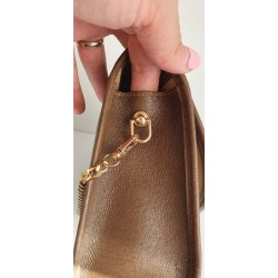 Gucci Vintage Clutch/Crossbody Tasche Leder Braun