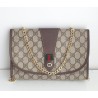 Gucci Vintage Clutch/Crossbody Tasche Leder Braun
