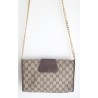 Gucci Vintage Clutch/Crossbody Tasche Leder Braun