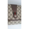 Gucci Vintage Clutch/Crossbody Tasche Leder Braun