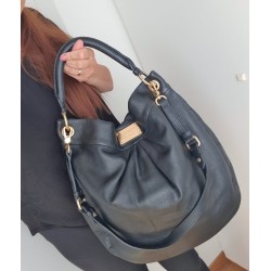 Marc Jacobs Henkel/Umhängetasche Softleder Gross Schwarz