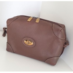 Gucci Vintage Umhängetasche Dunkelbraun (Chocolate) Leder