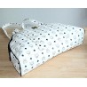 MCM Shopper/Reisetasche Weiss-Dunkelblau Gross GM