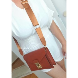 Louis Vuitton Epi Sellier Dragonne Clutch Epi Leder Cognac M52618