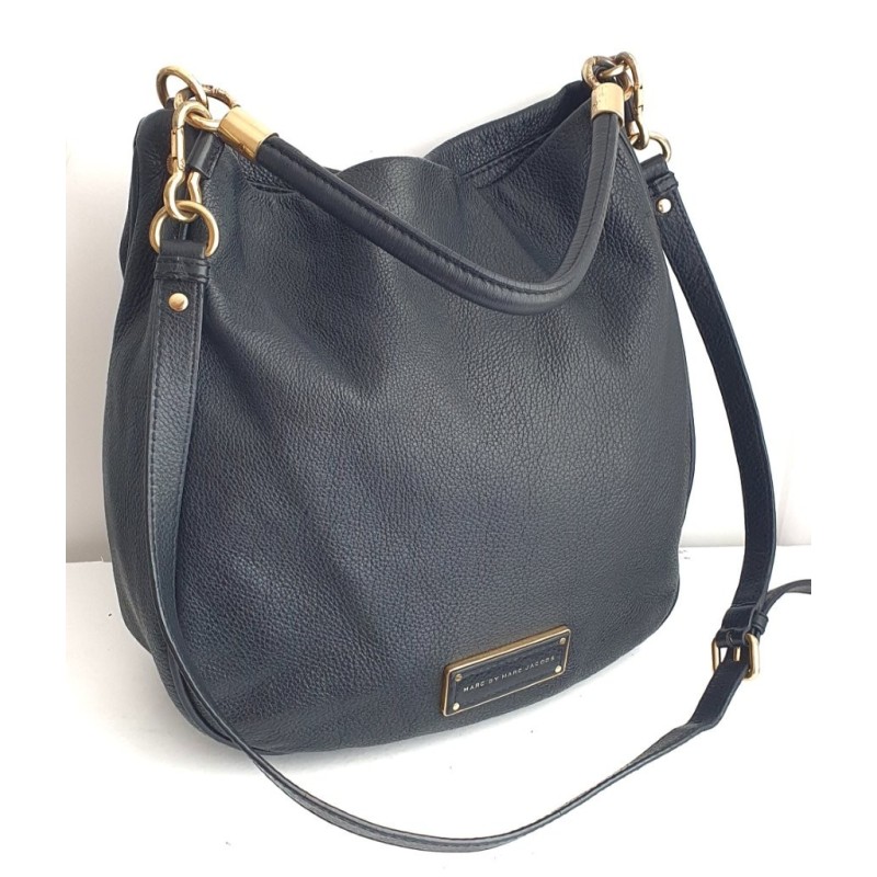 Marc Jacobs Henkel/Umhängetasche Softleder Schwarz