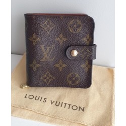 Louis Vuitton Portemonnaie Compact Zipped Canvas.