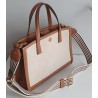 Tory Burch Tote Bag Textilgewebe Canvas in einem hellen Naturton